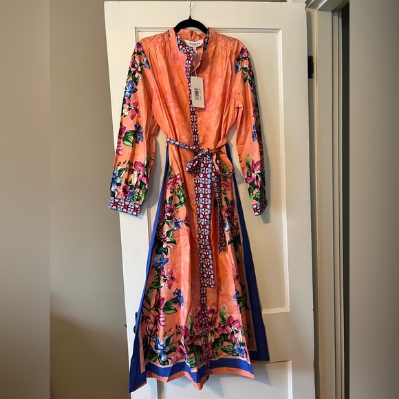 Raishma 100% Cotton Aline Midi Dress UK Size 14 NWT - Picture 4 of 6